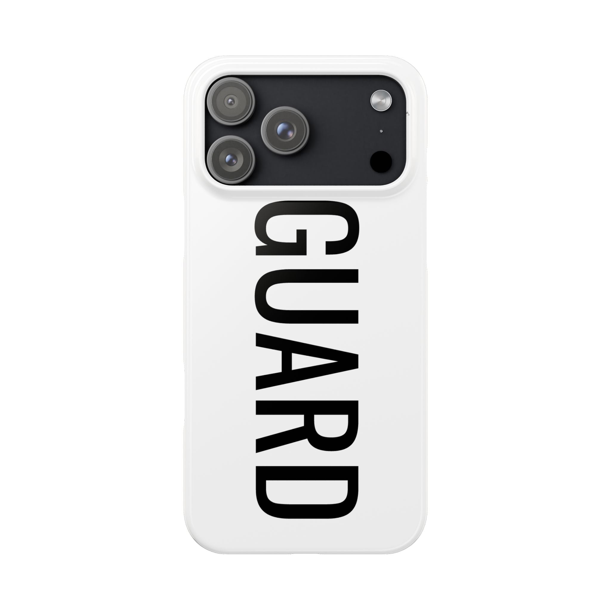 Lifeguard Slim Phone Case – Vertical GUARD Text with Red Lifesaver Logo