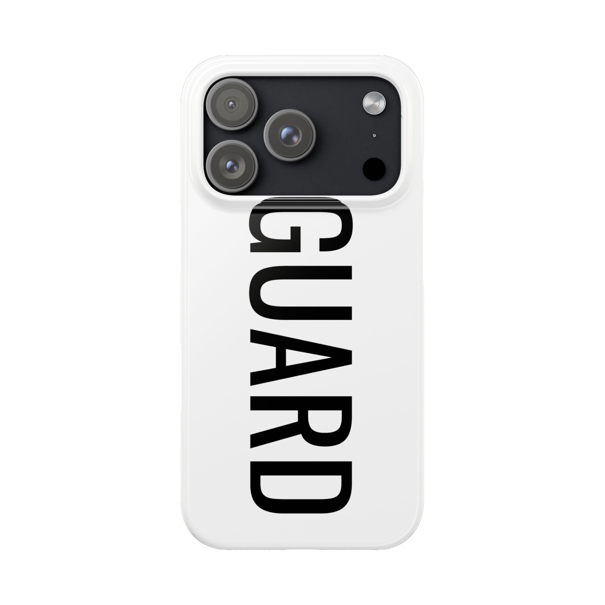 Lifeguard Slim Phone Case – Vertical GUARD Text with Red Lifesaver Logo