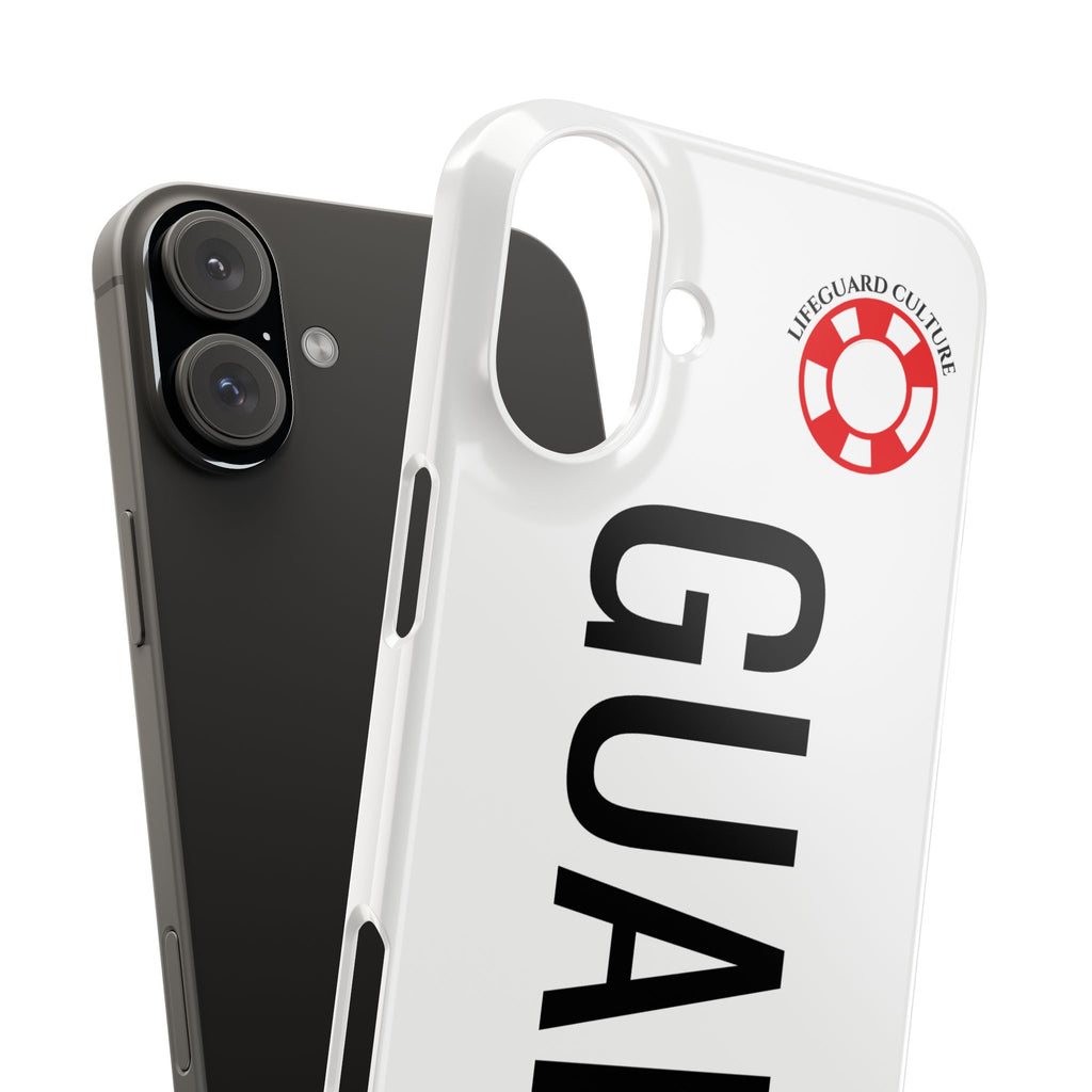 Lifeguard Slim Phone Case – Vertical GUARD Text with Red Lifesaver Logo