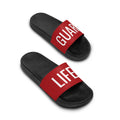 Women's Life Guard Slide Sandals — Red 'LIFE GUARD' Beach Pool Slides for Women