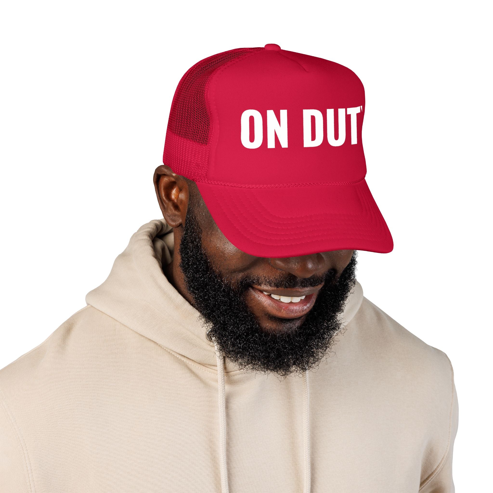 "On Duty" Lifeguard Culture Foam Trucker Hat – Mesh Cap