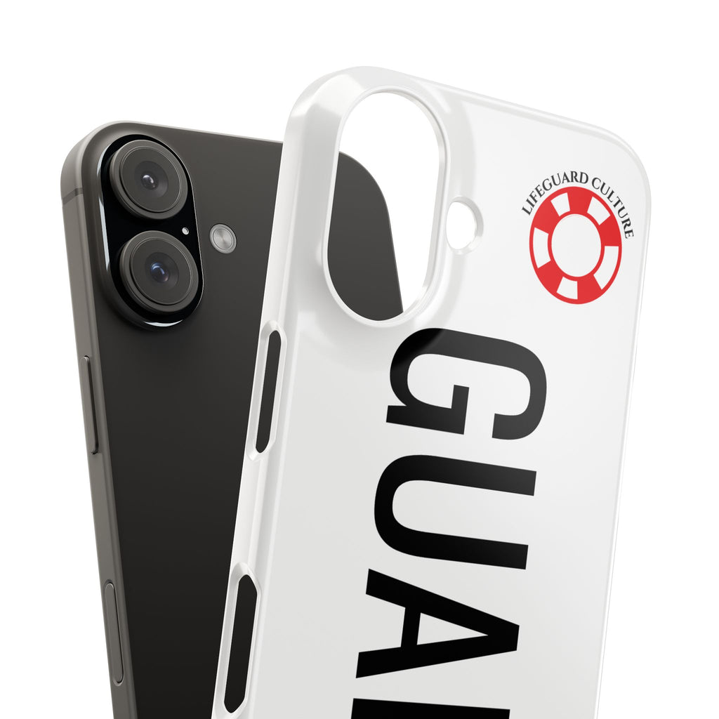 Lifeguard Slim Phone Case – Vertical GUARD Text with Red Lifesaver Logo